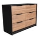 thumbnail image 3 of Mueble Cómoda 4 Cajones 2 Puertas Kaia Wengue Y Miel 77x107x41 Cm, 3 of 17
