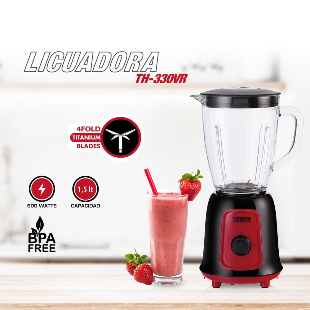 Thomas Licuadora 1.5 L Rojo TH-330VR, foto 2