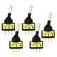 thumbnail image 4 of 5 unids 12 v 20a led luz spst con./desc. 3pins interruptor basculante verde, 4 of 5