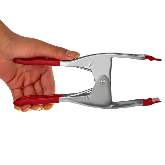 Set Spring Clamp FactorDuty de metal de 8-9 pulgadas con punta roja