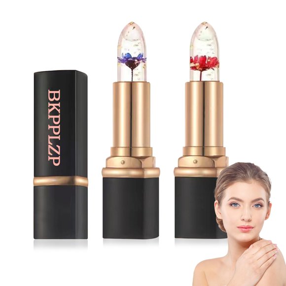BKPPLZP Labial 2 Unidades Cambio de Color Cristal Flor