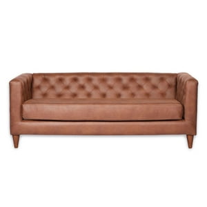 Latam Home - Sofá Brescia 3C Cuero Kentucky Tabaco