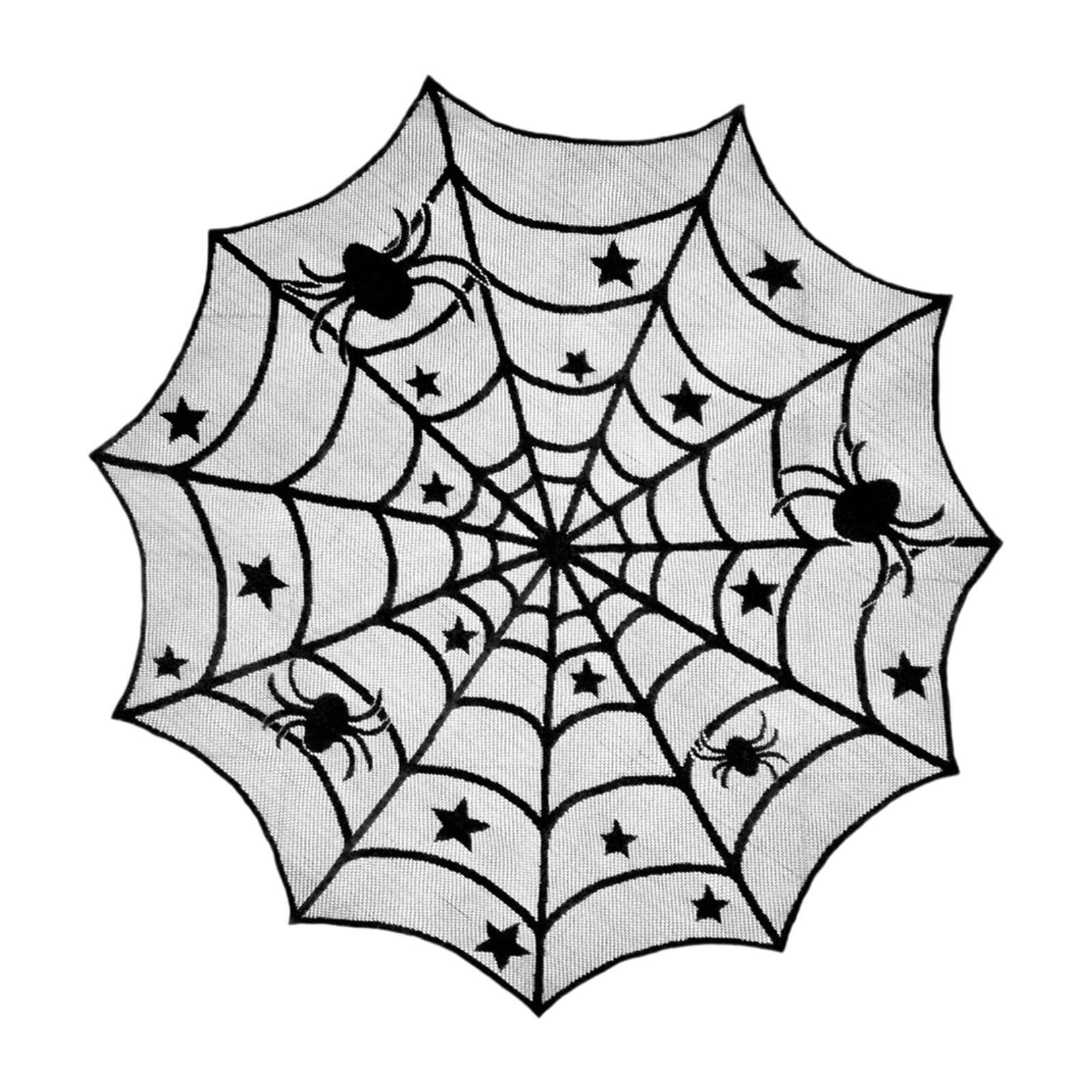 Bothyi - Camino De Mesa De Halloween Con Mantel De Telaraña Gótica Para Mesa De Comedor