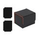 thumbnail image 1 of Caja De Baraja De Cartas Coleccionables, Soporte Para Tarjetas, Exhibición Para Tarjetas De Colección De Tarjetas De Béisbol, Negro Y Naranja, 1 of 5