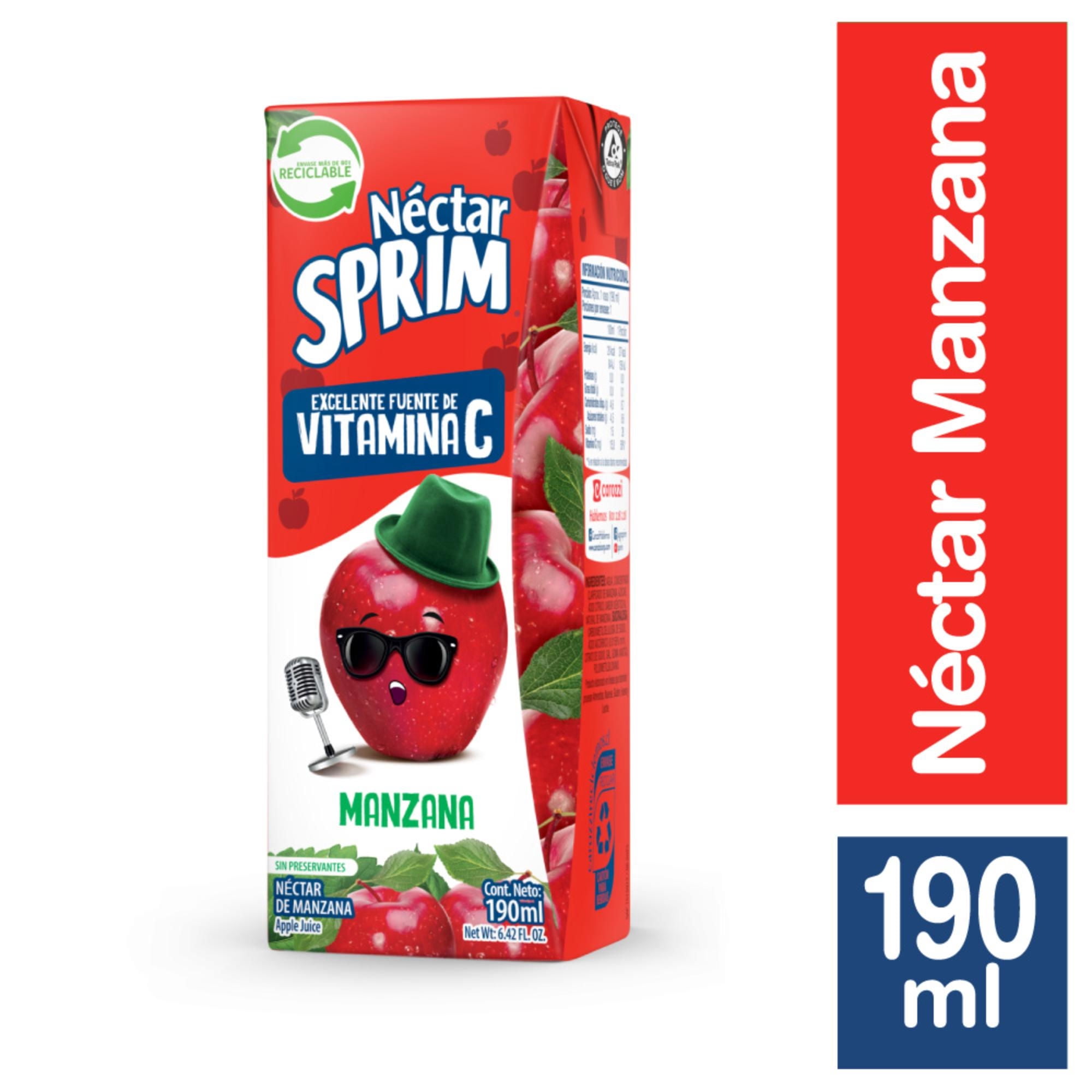 Néctar Tetra Pack Manzana 190 ml Sprim