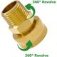 thumbnail image 2 of Hooshing 3PCS Garden Hose Adapter 1/2 NPT Male to 3/4 GHT Female, 2 of 3