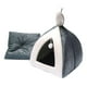 thumbnail image 4 of Gato Cama Casa Cajón Juguete Interactivo Dormir Antideslizante Manta Gato Cueva Tienda XL 48X48X50CM, 4 of 4