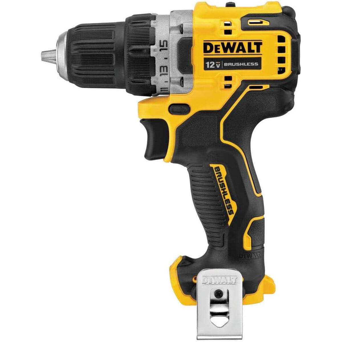 Taladro Inalámbrico Dewalt Dcd701b 12v Brushless 3/8 Pulg. Solo Herramienta