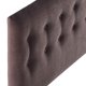 thumbnail image 3 of Respaldo Cama Botone King Felpa Chocolate, 3 of 4