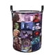 thumbnail image 1 of Villanos Cesta de lavandería de gran capacidad redonda con asa, bolsa para ropa sucia plegable, almacenamiento para dormitorio, baño y lavadero 44x35 cm, 1 of 6