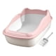 thumbnail image 4 of Caja De Arena Para Gatos Semicerrada Para Mascotas Pequeñas, Material PP, Antisalpicaduras, Parte Superior Abierta, Color Rosa, 4 of 5