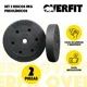 thumbnail image 2 of Set 2 Discos Preolimpicos 5kg Overfit Pesas Para Barra Gym Negro, 2 of 3