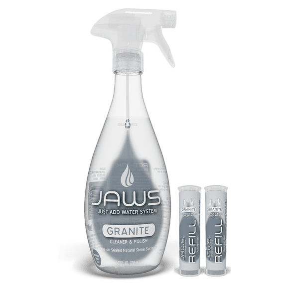Pack Kit Inicial Limpiador y Abrillantador Granito Jaws 739 ml