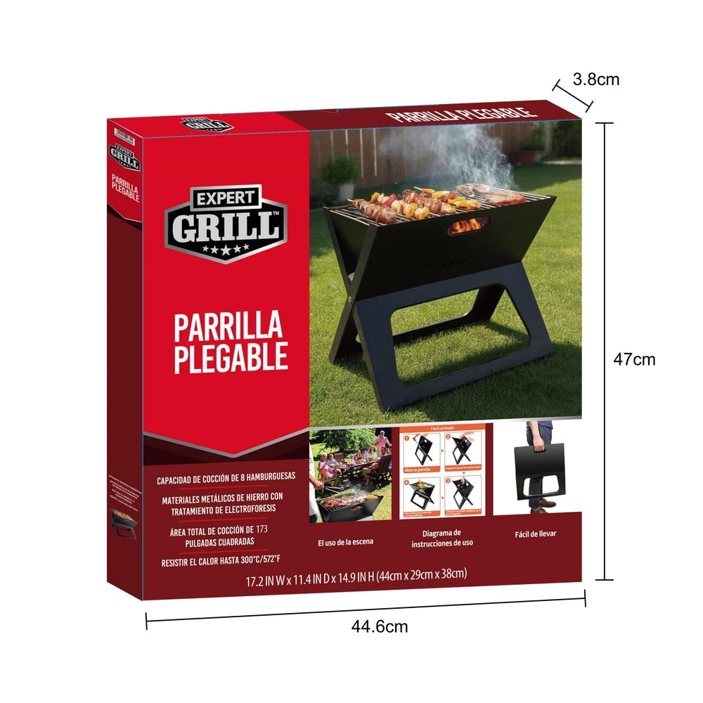 Expert Grill HDY1018-3 Plegable 44x39 Negro, foto 3