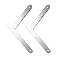 Magideal - Conector De Bisagra De Escalera De Escalón De Aluminio, 2 Uds., Con Tornillos, Localizador De Escalera De Escalón, Varilla De Tracción Para Accesorios Blanco