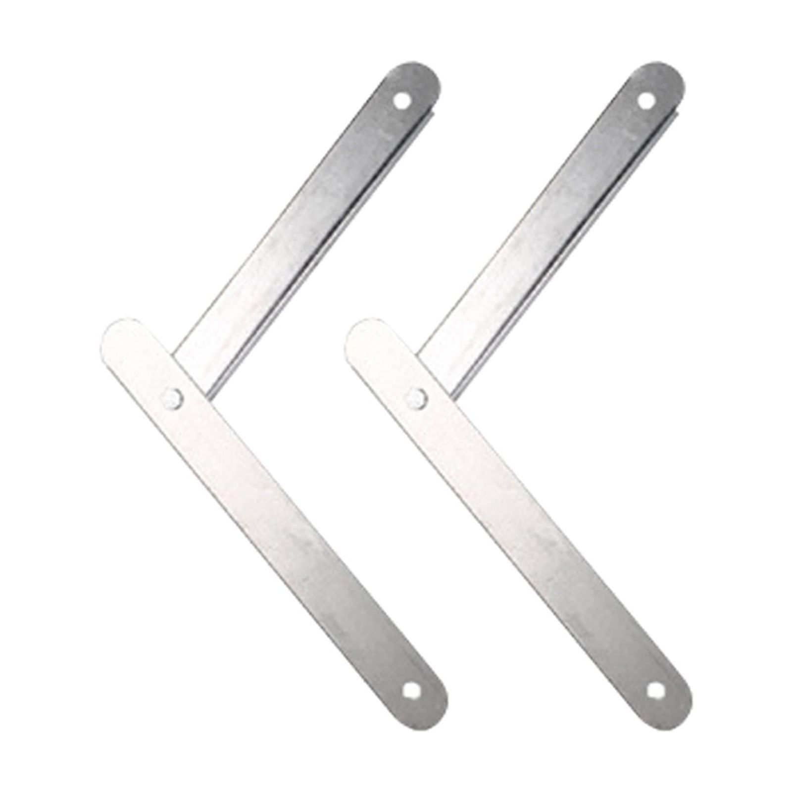 Magideal - Conector De Bisagra De Escalera De Escalón De Aluminio, 2 Uds., Con Tornillos, Localizador De Escalera De Escalón, Varilla De Tracción Para Accesorios Blanco