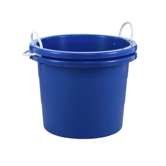 Tina de almacenamiento United Solutions Easy-Access, 19 galones, azul, 2 unidades