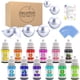 thumbnail image 1 of Kit de moldes para bombas de baño DecorRom de 12 piezas con colorante para jabón, 1 of 7