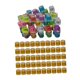 thumbnail image 2 of Juego De 2 Anillos Para Patas De Paloma, Bandas Para Patas De Aves De Codorniz, Color Naranja Mezclado, 2024, 2 of 5
