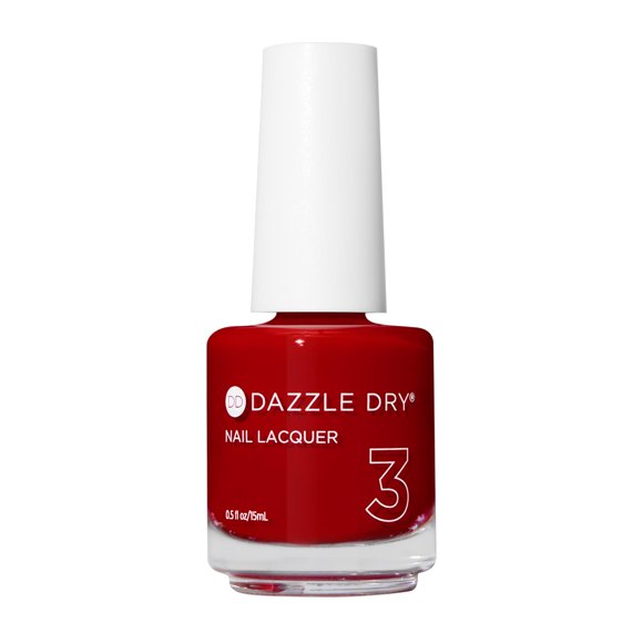 Esmalte de uñas Dazzle Dry Rapid Red, 15 ml, Step 3