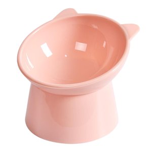 Ioensy - Cuenco Elevado Elevado Para Gatos, Cuenco Para Comida, Alimentador De Agua, Antideslizante Para Cachorros, Color Rosa