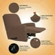 thumbnail image 4 of Funda elástica para sillón reclinable, cobertura total, color liso, repuesto para sofá, 4 of 5