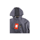 thumbnail image 2 of Chaqueta cortaviento deportiva ultra liviana micropolar gris, talla XL, 2 of 3