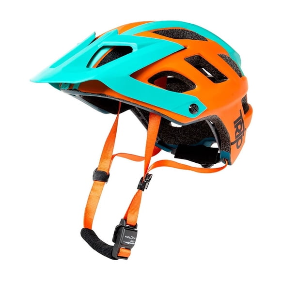 Casco de Ciclismo MTB Trip Enduro Orange Talla S/M Cierre Magnético Fidlock EN1078