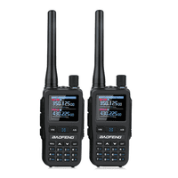 Baofeng Uv 5R Mini Ham Radio Multi-Bandas Walkie Talkies Programación Inalámbrica 999Ch Banda De Aire Radio De Dos Vías Noaa Policía Que Recibe Negro(2Pcs)