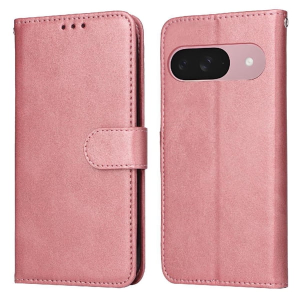 Funda Billetera para Google Pixel 9A con Porta Tarjetas y Soporte Ajustable Rosa