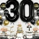 thumbnail image 3 of Globos de aluminio negros, decoraciones digitales para fiestas de cumpleaños, globos digitales, 3 of 6