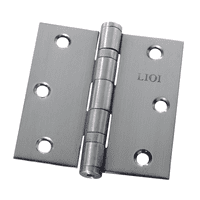 Lioi - Bisagra 3 ½"" X 3 ½"" De Acero Inoxidable Con Rodamientos (2 Unidades Con Tornillos)