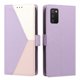 thumbnail image 4 of Cartera para Samsung Galaxy A02s en PU Tricolor, Funda con Solapa, Morado, 4 of 6