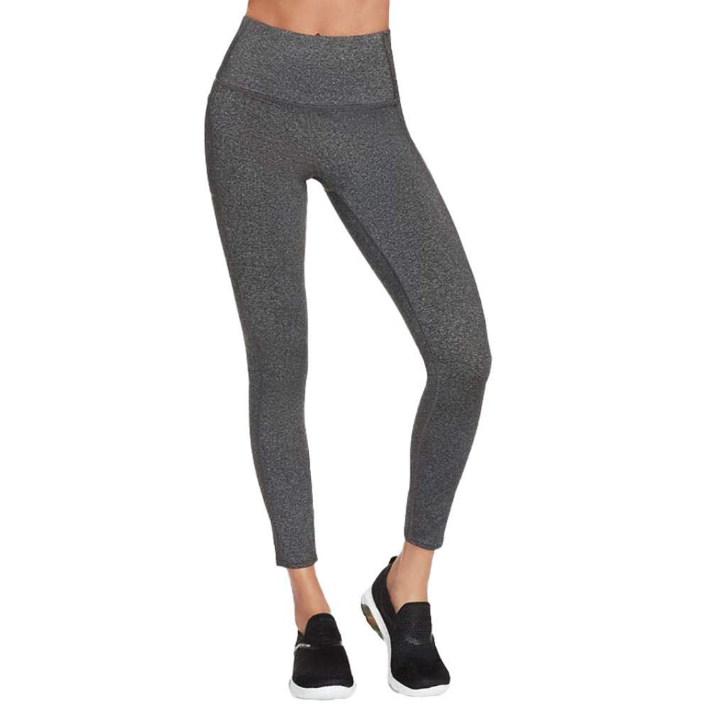 Legging Skechers Go Walk De Cintura Alta Para Mujer, Gris Jaspeado