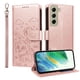 thumbnail image 2 of Funda Cartera para Samsung Galaxy S21 FE Perro Cachorro Grabado con Tarjetas Soporte Correa Rosa, 2 of 6