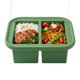 thumbnail image 1 of REGALWOVEN Caja Bento para Adultos, Contenedor de Preparación de Comidas a Prueba de Fugas de Silicona de 500ml para Trabajo y Viajes Verde-1, 1 of 6
