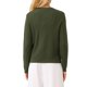 thumbnail image 3 of INSPIRE CHIC Chaqueta de punto con botones para mujer, cuello redondo, manga larga, tejido acanalado, 2XL Verde militar, 3 of 5