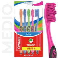 Pack Cepillo De Dientes Colors Collection 5 Un Colgate
