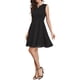 thumbnail image 4 of INSPIRE CHIC Vestido de Verano para Mujer sin Mangas Cuello en V con Ojales Huecos Línea A Mini Vestidos L Negro, 4 of 6