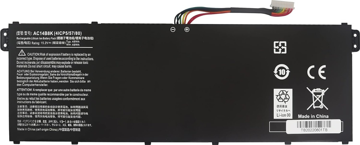 Genérico - Batería Ac14B8K Para Acer Nitro 5 An515-51 An515-52 An515-53