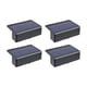 thumbnail image 1 of 4 Piezas De Luces Solares Para Valla Exterior, Accesorio De Iluminación Exterior Para Escalones De Camino, Luz Cálida, 1 of 5