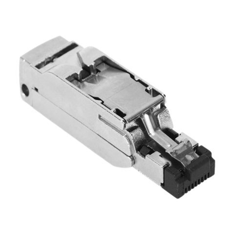 Bothyi - Conector De Cable De Red Plateado De 4 Pines, Conector Ethernet Profesional Estable