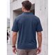 thumbnail image 3 of INSPIRE CHIC Camisa Polo Retro para Hombre de Manga Corta Verano Camisas Polo Vintage XXL Azul Marino, 3 of 5