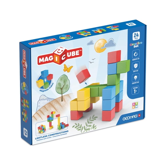 Geomag Magicube Bloques Magnéticos 24 piezas Juguete STEM