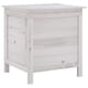 thumbnail image 1 of Caja de almacenamiento para jardín VidaXL, madera de abeto maciza blanca, tamaño mediano, 1 of 9