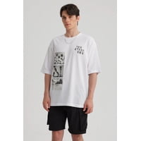 Fashionspark - Polera Hombre Print Oversize Blanco - Ll
