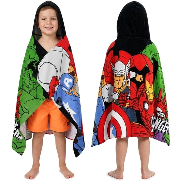 Poncho con Capucha de Algodón para Niños Marvel Avengers Get Trend