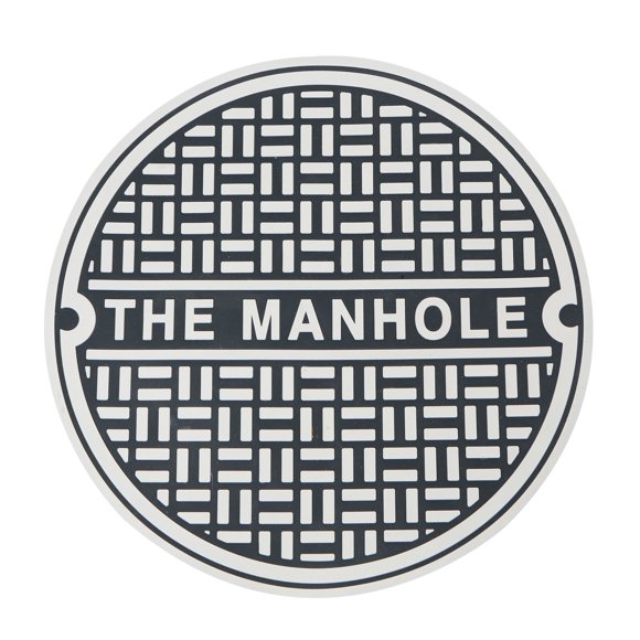 Cubierta para inodoro BigMouth Inc The Manhole, broma de goma