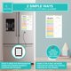 thumbnail image 5 of Bloc de notas con planificador de comidas semanal, decorativo, con 4 imanes, tamaño A4, 5 of 6