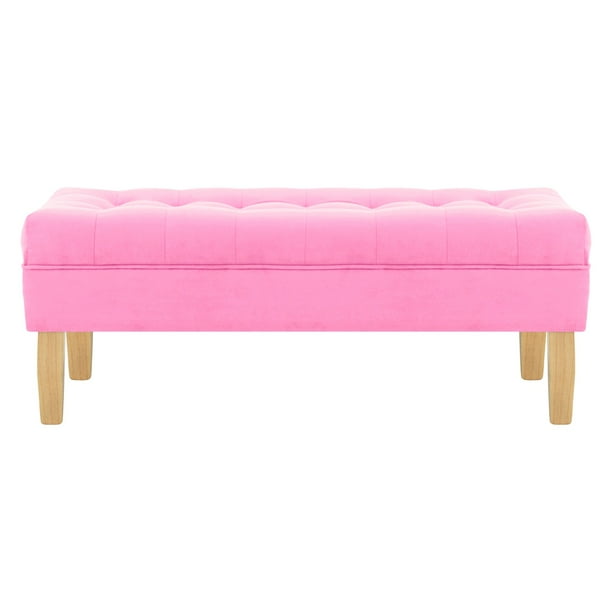 Banqueta Wood 2c Felpa 05 Rosado